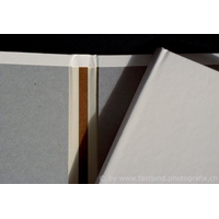 Bindemappen: Hardcover Set Querformat weiss 14mm 10er Packung für Klebebindungen